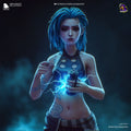 Figurine Jinx Arcane, Figurine Jinx, Figurine à peindre, Figurine Résine, Broken Jinx, Jinx, Arcane, League of Legends, Hurtem Workshop